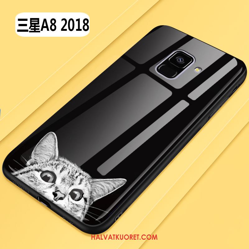 Samsung Galaxy A8 2018 Kuoret Luova All Inclusive Lasi, Samsung Galaxy A8 2018 Kuori Tähti Kova