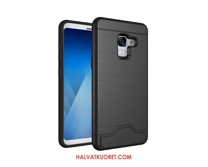 Samsung Galaxy A8 2018 Kuoret Murtumaton Tähti Vihreä, Samsung Galaxy A8 2018 Kuori Kukkakuvio Kotelo