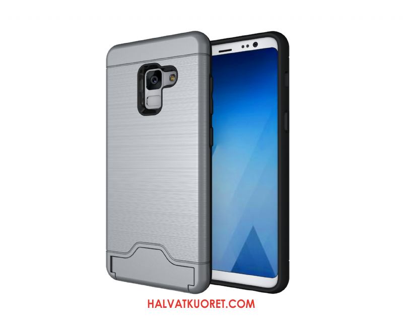 Samsung Galaxy A8 2018 Kuoret Murtumaton Tähti Vihreä, Samsung Galaxy A8 2018 Kuori Kukkakuvio Kotelo