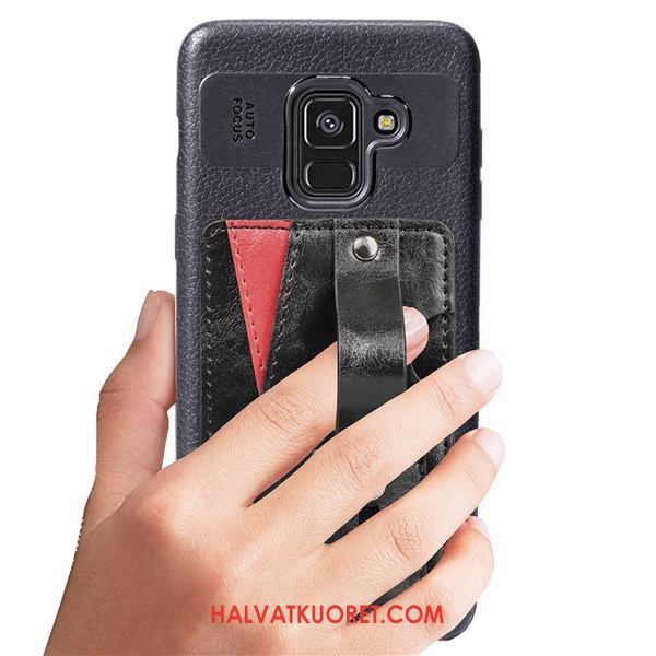 Samsung Galaxy A8 2018 Kuoret Punainen Murtumaton Tähti, Samsung Galaxy A8 2018 Kuori Tuki Puhelimen