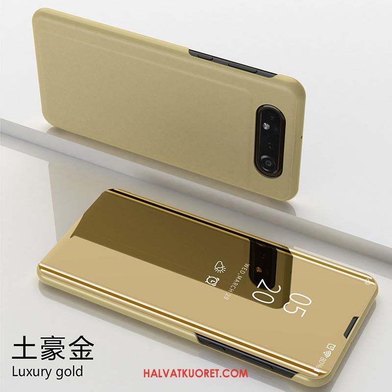 Samsung Galaxy A80 Kuoret Kulta Puhelimen Murtumaton, Samsung Galaxy A80 Kuori Nahkakotelo