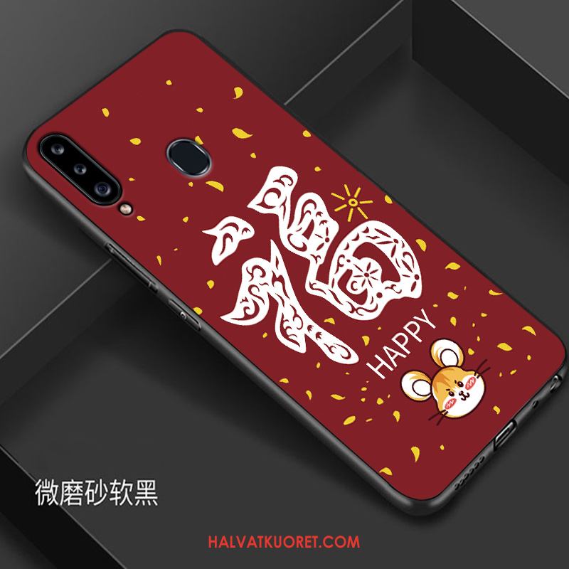 Samsung Galaxy A8s Kuoret Tähti Murtumaton Punainen, Samsung Galaxy A8s Kuori Luova Rikkaus