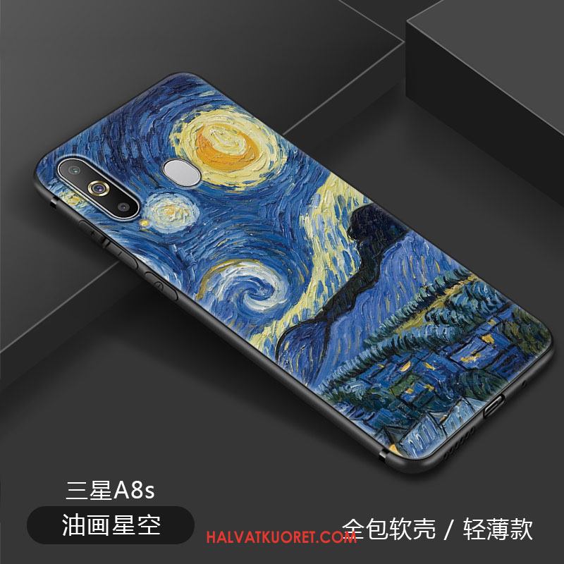 Samsung Galaxy A8s Kuoret Tähtitaivas Puhelimen, Samsung Galaxy A8s Kuori Öljyvärimaalaus Yksinkertainen Braun