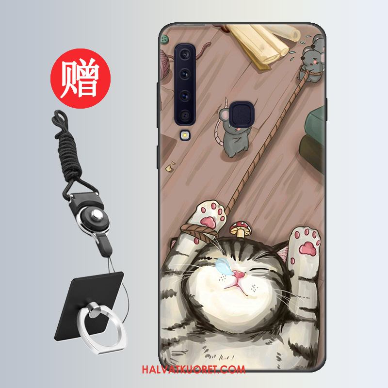 Samsung Galaxy A9 2018 Kuoret Muokata Trendi Net Red, Samsung Galaxy A9 2018 Kuori Suojaus Karkaisu