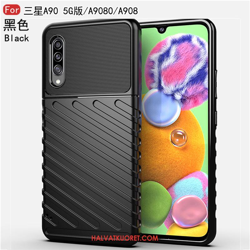 Samsung Galaxy A90 5g Kuoret Silikoni Suojaus Liiketoiminta, Samsung Galaxy A90 5g Kuori Yksinkertainen Musta