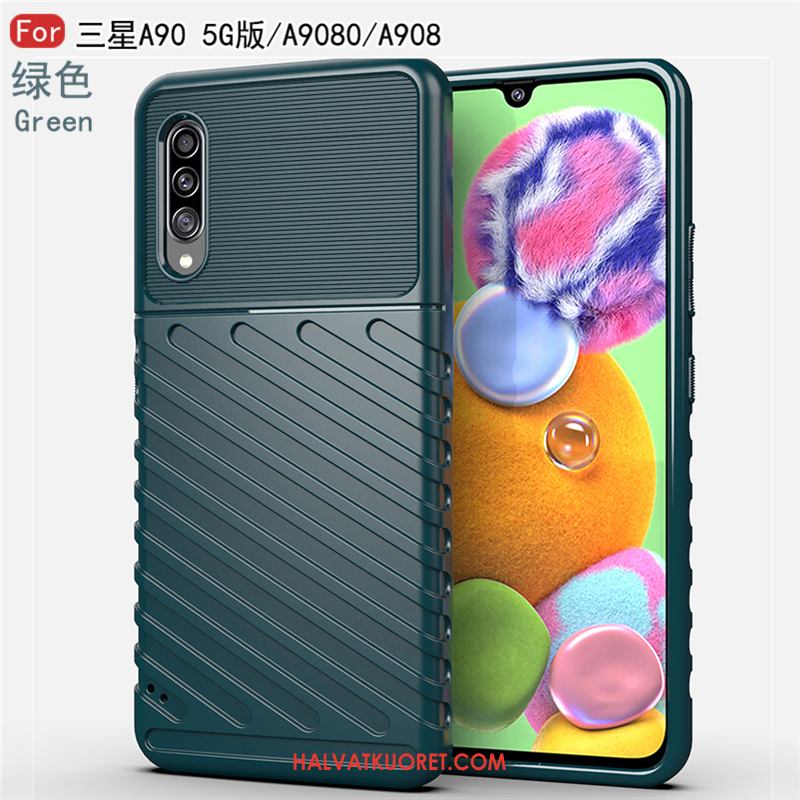 Samsung Galaxy A90 5g Kuoret Silikoni Suojaus Liiketoiminta, Samsung Galaxy A90 5g Kuori Yksinkertainen Musta