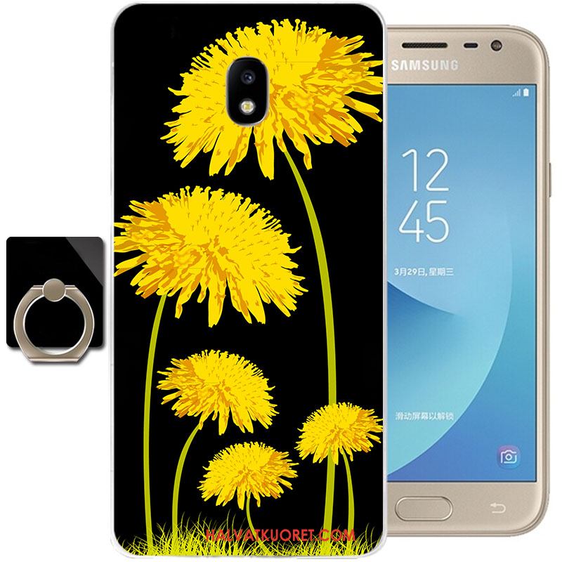 Samsung Galaxy J3 2017 Kuoret Kotelo All Inclusive Silikoni, Samsung Galaxy J3 2017 Kuori Läpinäkyvä Pehmeä Neste