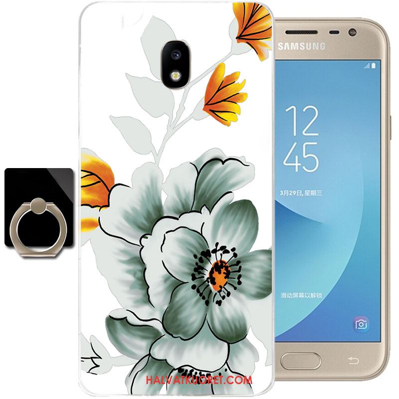 Samsung Galaxy J3 2017 Kuoret Kotelo All Inclusive Silikoni, Samsung Galaxy J3 2017 Kuori Läpinäkyvä Pehmeä Neste