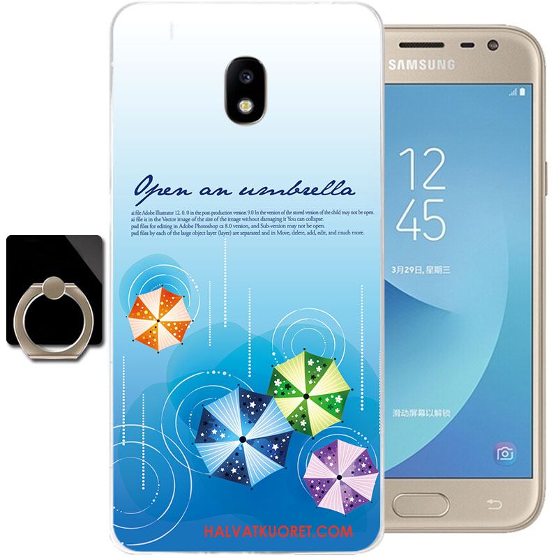 Samsung Galaxy J3 2017 Kuoret Kotelo All Inclusive Silikoni, Samsung Galaxy J3 2017 Kuori Läpinäkyvä Pehmeä Neste