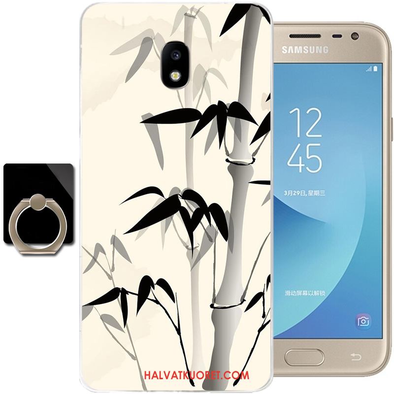 Samsung Galaxy J3 2017 Kuoret Puhelimen All Inclusive Muste, Samsung Galaxy J3 2017 Kuori Pehmeä Neste