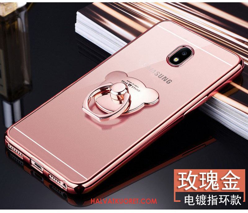 Samsung Galaxy J3 2017 Kuoret Silikoni Classic Murtumaton, Samsung Galaxy J3 2017 Kuori All Inclusive Kulta