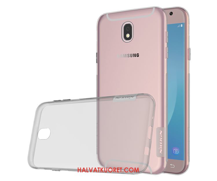 Samsung Galaxy J7 2017 Kuoret Puhelimen Läpinäkyvä Silikoni, Samsung Galaxy J7 2017 Kuori Tähti Kulta Braun