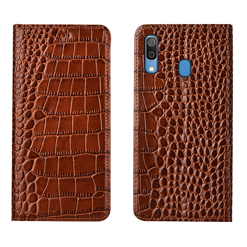 Samsung Galaxy M20 Kuoret Tähti Puhelimen, Samsung Galaxy M20 Kuori Krokotiili All Inclusive Braun