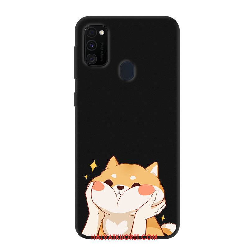 Samsung Galaxy M30s Kuoret Murtumaton Trendi Tähti, Samsung Galaxy M30s Kuori Suojaus Musta