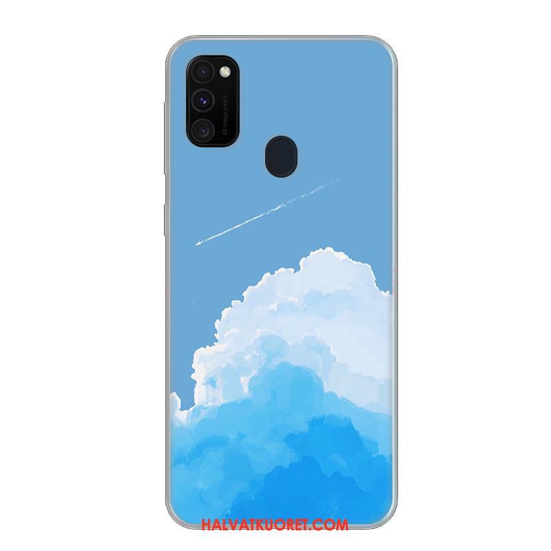 Samsung Galaxy M30s Kuoret Suojaus Kotelo Sininen, Samsung Galaxy M30s Kuori Muokata