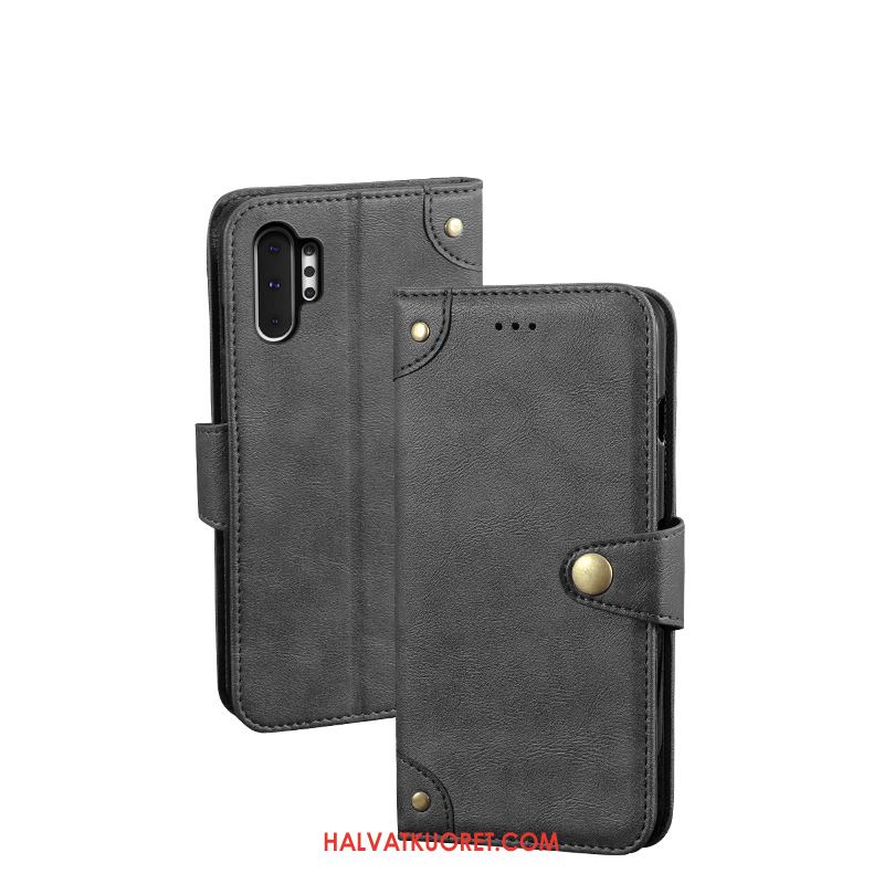 Samsung Galaxy Note 10+ Kuoret Puhelimen Sininen Kotelo, Samsung Galaxy Note 10+ Kuori Vuosikerta Salkku
