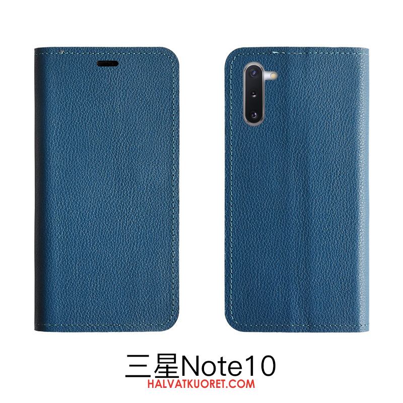 Samsung Galaxy Note 10 Lite Kuoret Aito Nahka Kotelo Nahkakotelo, Samsung Galaxy Note 10 Lite Kuori Kukkakuvio Punainen