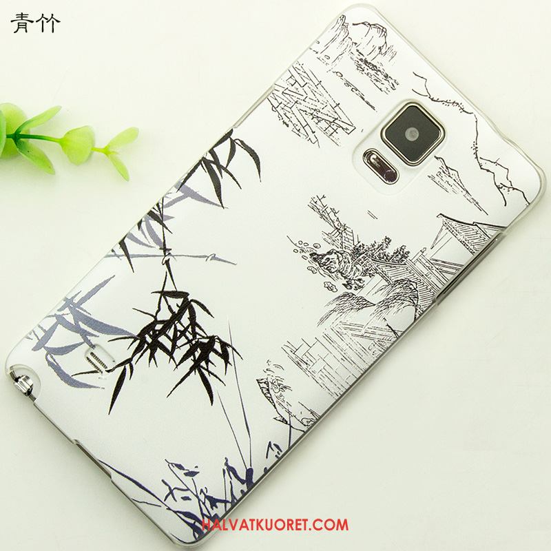 Samsung Galaxy Note 4 Kuoret Kevyt Suojaus Kohokuviointi, Samsung Galaxy Note 4 Kuori Kotelo Pesty Suede