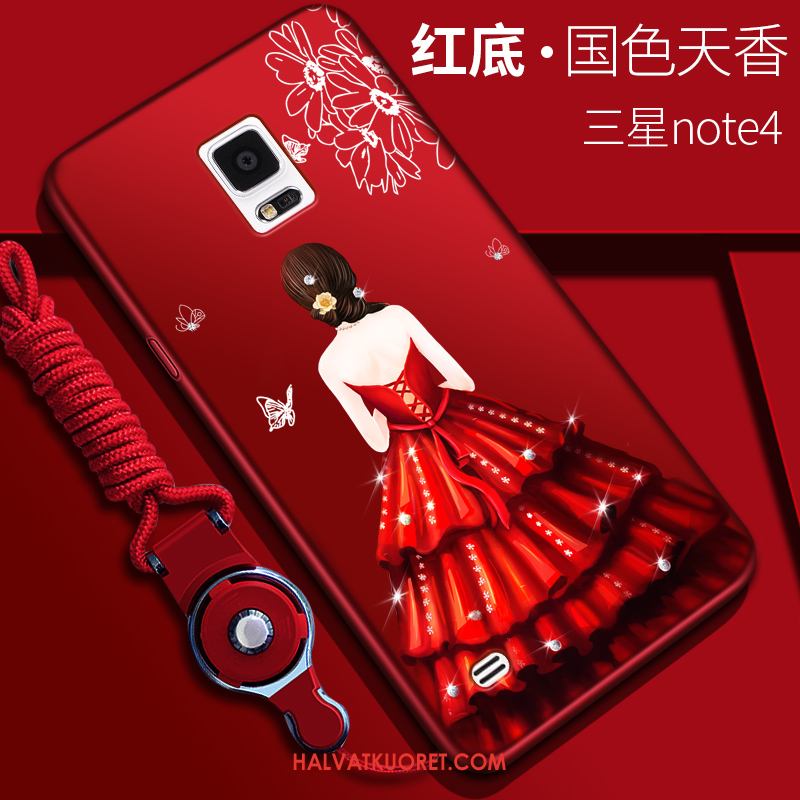 Samsung Galaxy Note 4 Kuoret Murtumaton Punainen, Samsung Galaxy Note 4 Kuori Suojaus Puhelimen