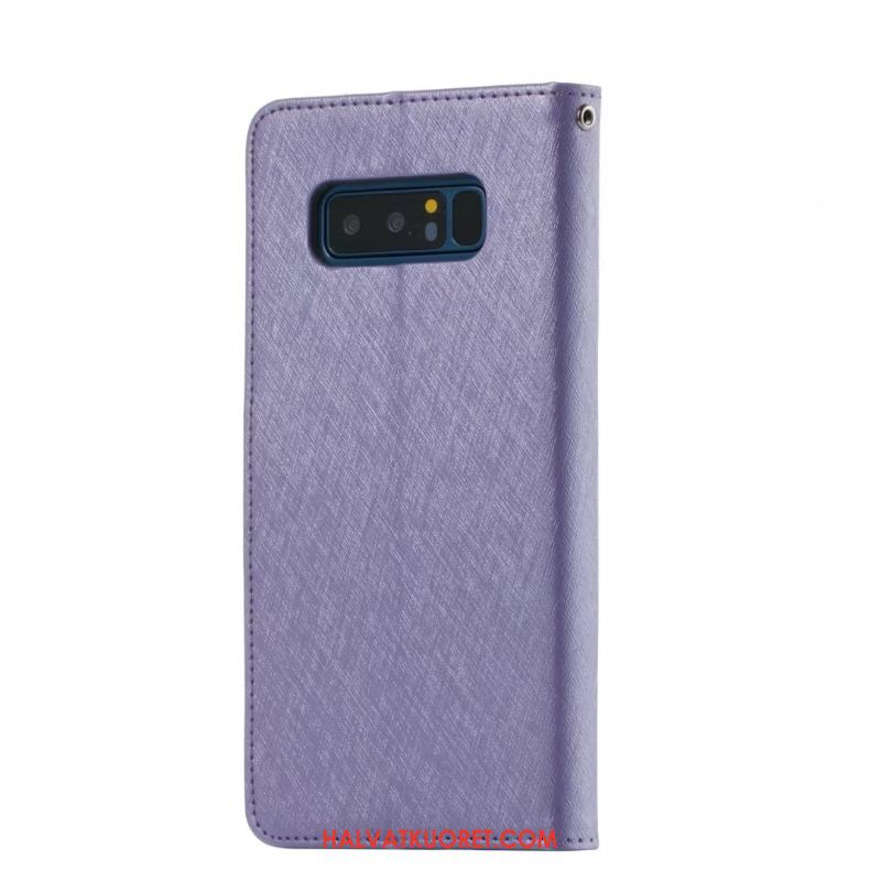 Samsung Galaxy Note 8 Kuoret Ripustettavat Koristeet Salkku Tähti, Samsung Galaxy Note 8 Kuori Nahkakotelo Valkoinen