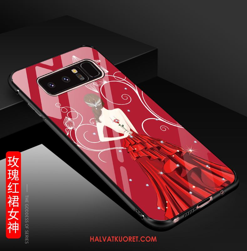 Samsung Galaxy Note 8 Kuoret Tähti Karkaisu Murtumaton, Samsung Galaxy Note 8 Kuori Musta