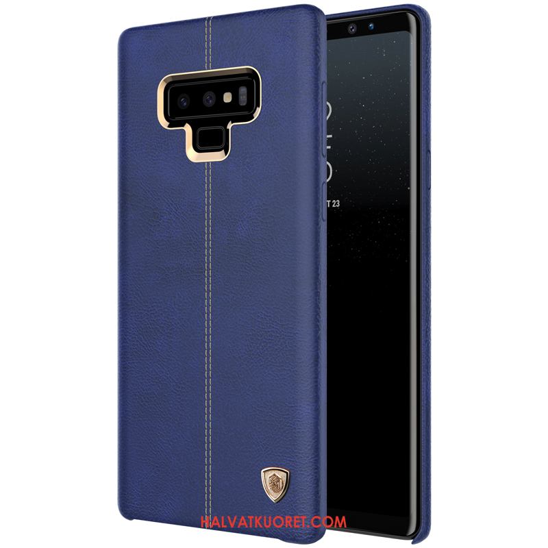 Samsung Galaxy Note 9 Kuoret Murtumaton Viini Punainen Suojaus, Samsung Galaxy Note 9 Kuori Tähti Nahka