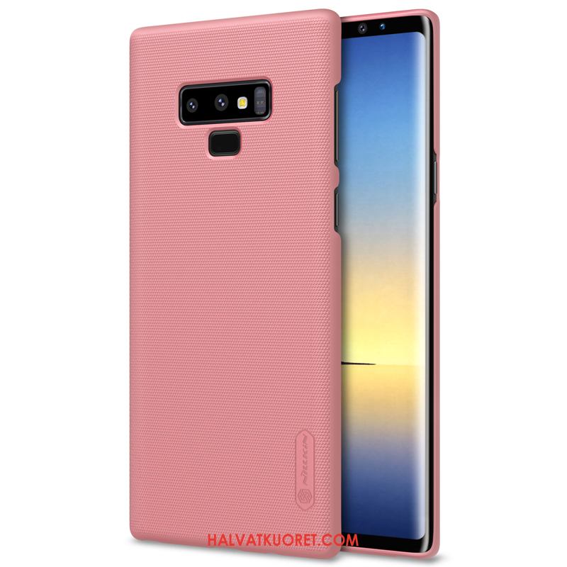 Samsung Galaxy Note 9 Kuoret Tähti Pinkki Murtumaton, Samsung Galaxy Note 9 Kuori Pesty Suede Puhelimen