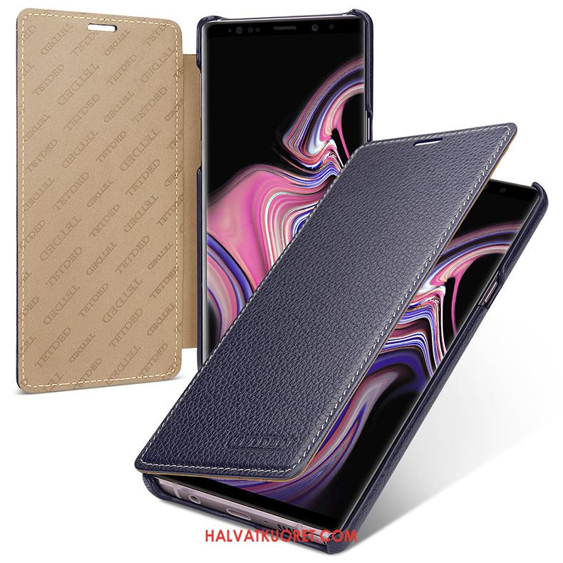 Samsung Galaxy Note 9 Kuoret Vihreä Suojaus, Samsung Galaxy Note 9 Kuori Uusi Nahkakotelo