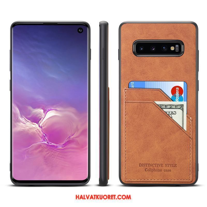 Samsung Galaxy S10 Kuoret Aito Nahka Tähti Suojaus, Samsung Galaxy S10 Kuori Puhelimen