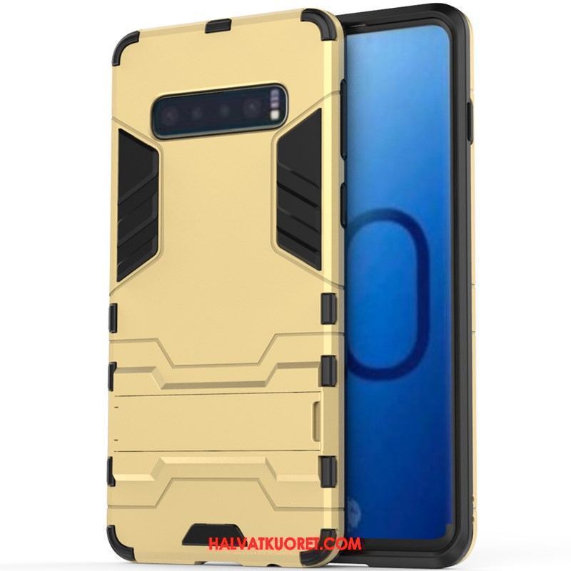 Samsung Galaxy S10+ Kuoret Keltainen Murtumaton Kova, Samsung Galaxy S10+ Kuori Tuki Kotelo