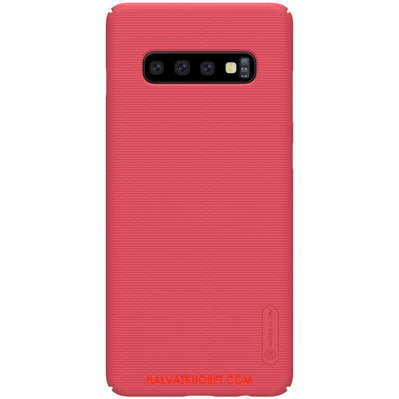 Samsung Galaxy S10+ Kuoret Kotelo Tähti Suojaus, Samsung Galaxy S10+ Kuori Pesty Suede Puhelimen