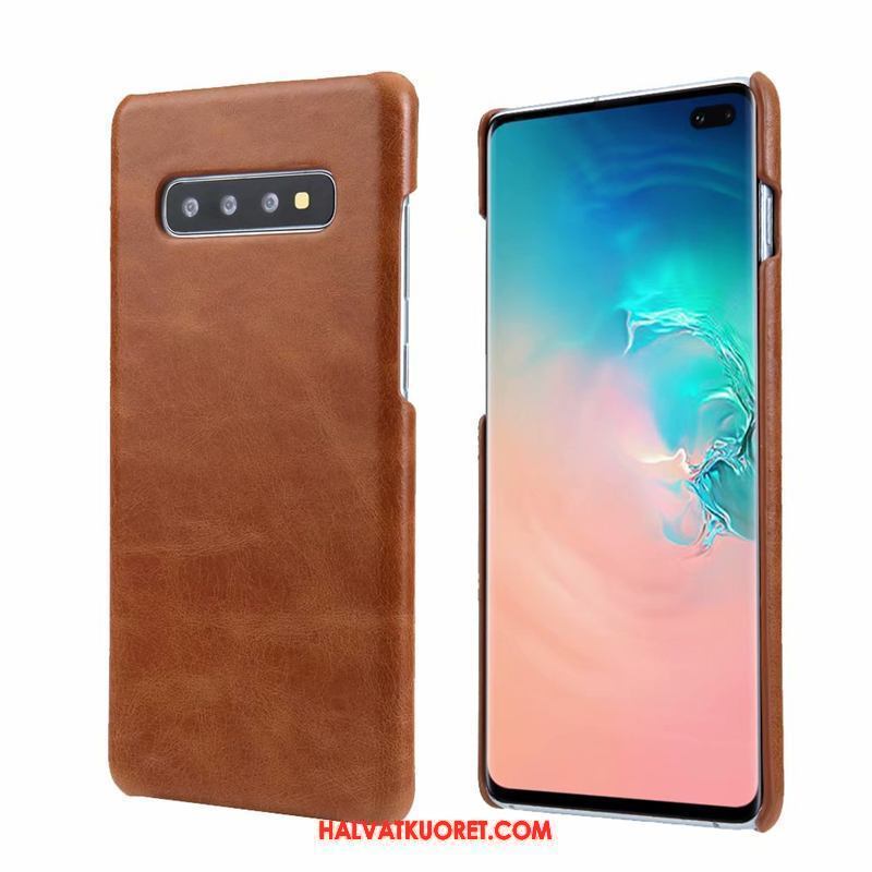 Samsung Galaxy S10 Kuoret Suojaus Murtumaton, Samsung Galaxy S10 Kuori Ohut Trendi Braun