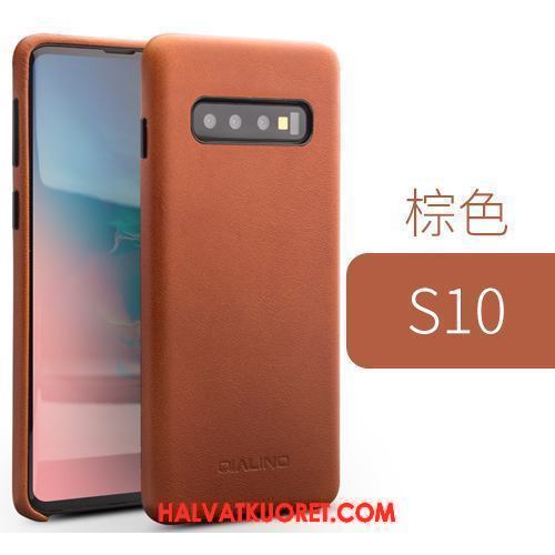 Samsung Galaxy S10 Kuoret Tila Suojaus, Samsung Galaxy S10 Kuori Yksinkertainen Puhelimen Braun