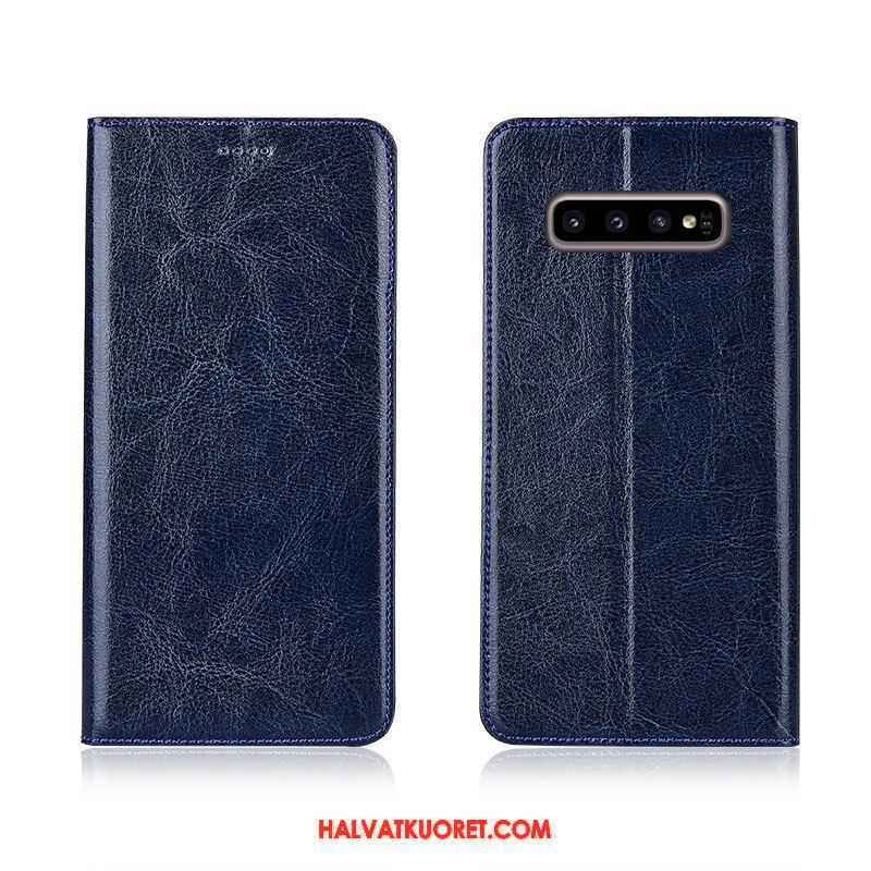 Samsung Galaxy S10+ Kuoret Tähti Kukkakuvio, Samsung Galaxy S10+ Kuori Simpukka All Inclusive Braun