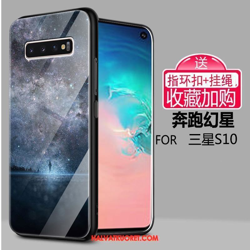 Samsung Galaxy S10 Kuoret Tähtitaivas Luova Pehmeä Neste, Samsung Galaxy S10 Kuori Lasi Suojaus