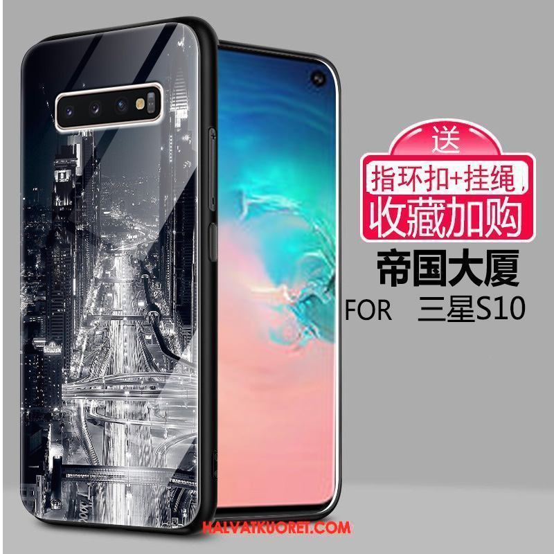 Samsung Galaxy S10 Kuoret Tähtitaivas Luova Pehmeä Neste, Samsung Galaxy S10 Kuori Lasi Suojaus