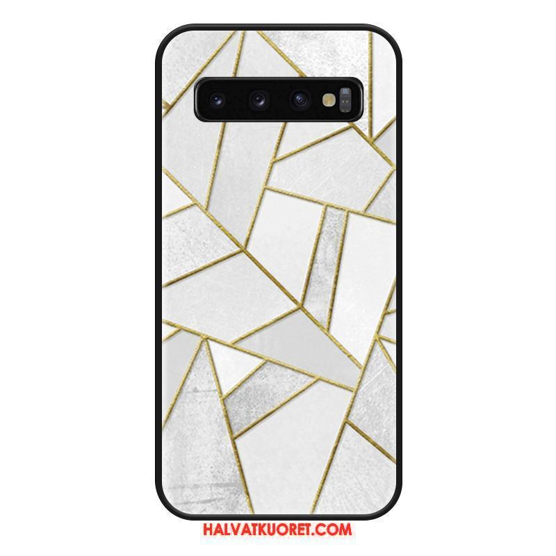 Samsung Galaxy S10+ Kuoret Vaalean Tila Rakastunut, Samsung Galaxy S10+ Kuori Valkoinen Yksinkertainen