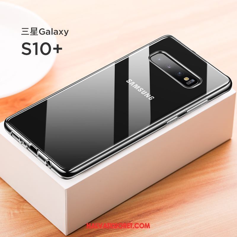 Samsung Galaxy S10+ Kuoret Yksinkertainen Silikoni Net Red, Samsung Galaxy S10+ Kuori Uusi Ohut