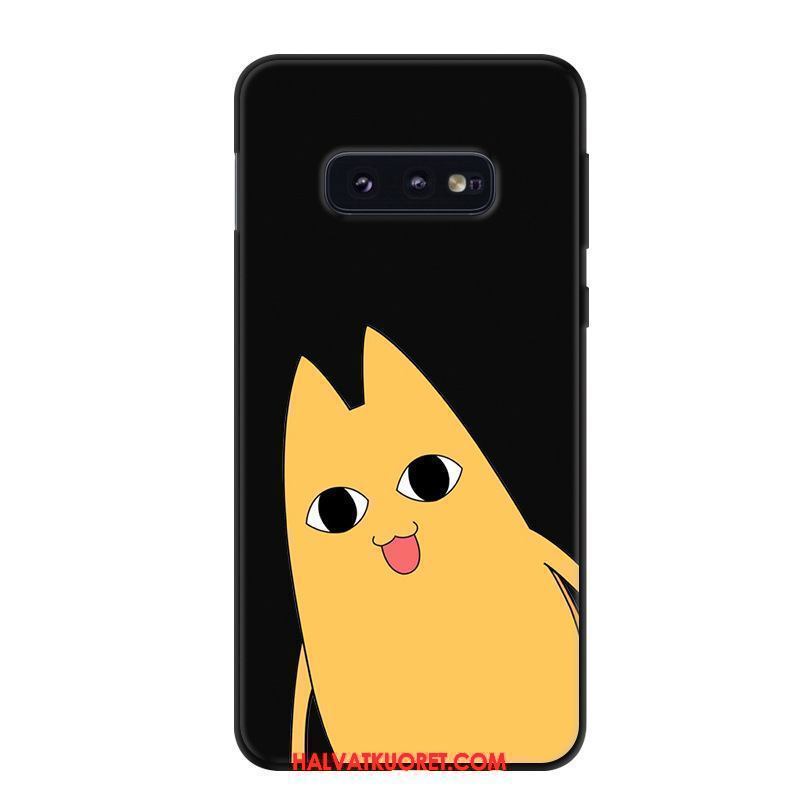 Samsung Galaxy S10e Kuoret Murtumaton Silikoni Suojaus, Samsung Galaxy S10e Kuori Tähti Musta