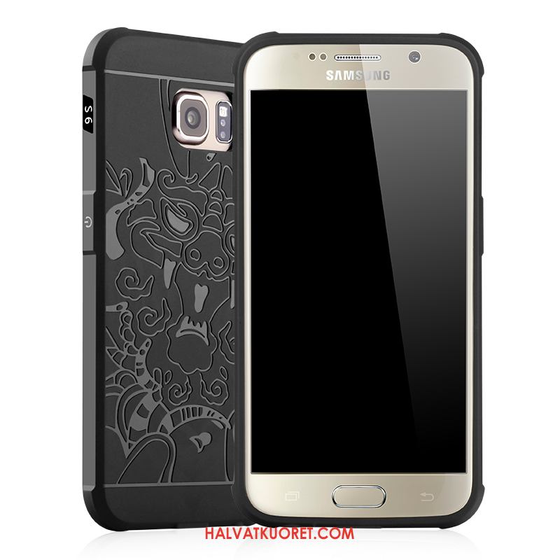 Samsung Galaxy S6 Edge Kuoret Hemming Persoonallisuus, Samsung Galaxy S6 Edge Kuori Pesty Suede Silikoni