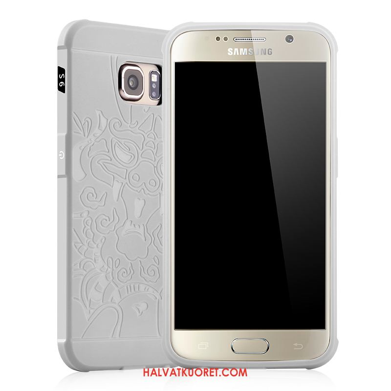 Samsung Galaxy S6 Edge Kuoret Hemming Persoonallisuus, Samsung Galaxy S6 Edge Kuori Pesty Suede Silikoni