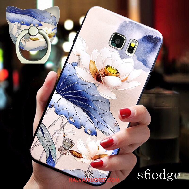 Samsung Galaxy S6 Edge Kuoret Kohokuviointi Silikoni Kotelo, Samsung Galaxy S6 Edge Kuori Pehmeä Neste Puhelimen