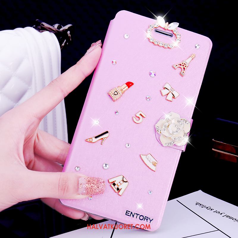 Samsung Galaxy S6 Edge Kuoret Nahkakotelo Rhinestone Inlay, Samsung Galaxy S6 Edge Kuori Tähti Puhelimen