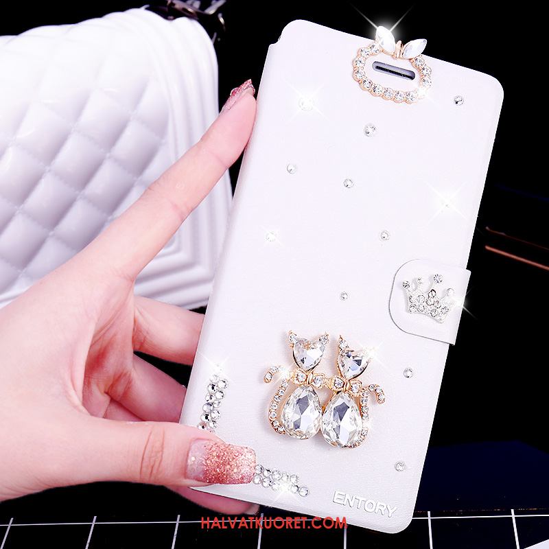 Samsung Galaxy S6 Edge Kuoret Nahkakotelo Rhinestone Inlay, Samsung Galaxy S6 Edge Kuori Tähti Puhelimen