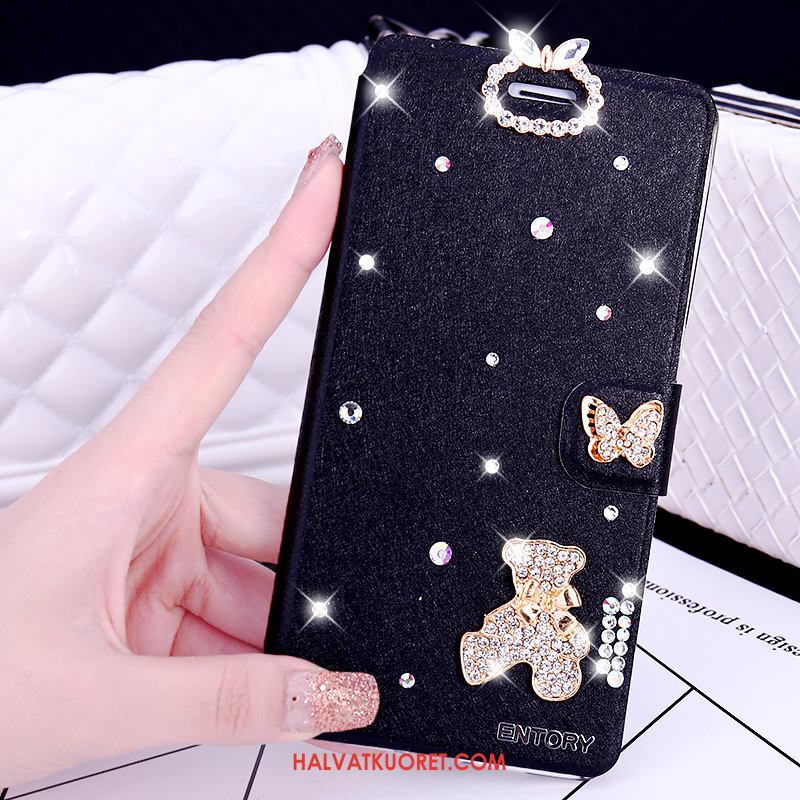 Samsung Galaxy S6 Edge Kuoret Nahkakotelo Rhinestone Inlay, Samsung Galaxy S6 Edge Kuori Tähti Puhelimen