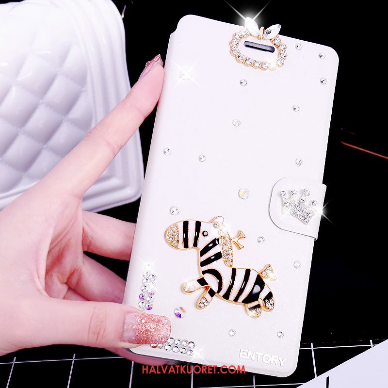 Samsung Galaxy S6 Edge Kuoret Nahkakotelo Rhinestone Inlay, Samsung Galaxy S6 Edge Kuori Tähti Puhelimen