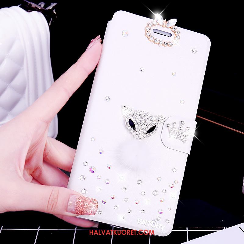 Samsung Galaxy S6 Edge Kuoret Nahkakotelo Rhinestone Inlay, Samsung Galaxy S6 Edge Kuori Tähti Puhelimen