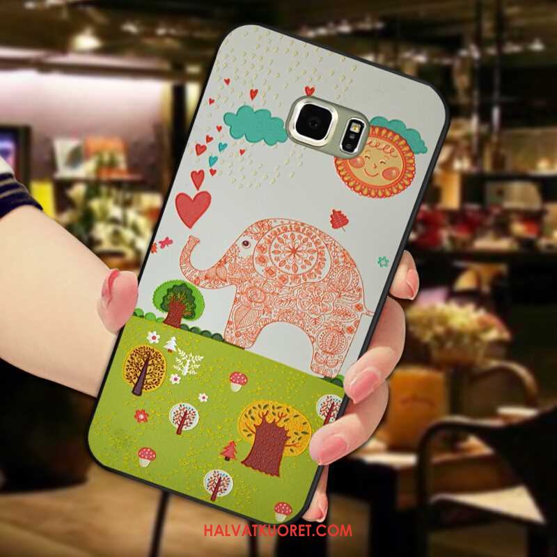Samsung Galaxy S6 Edge Kuoret Silikoni Tähti Kohokuviointi, Samsung Galaxy S6 Edge Kuori Sarjakuva All Inclusive