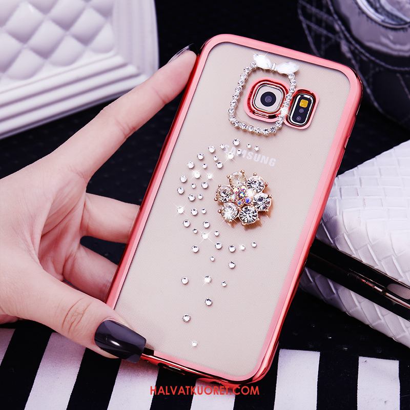 Samsung Galaxy S6 Edge Kuoret Strassi Ihana, Samsung Galaxy S6 Edge Kuori Kulta Kotelo