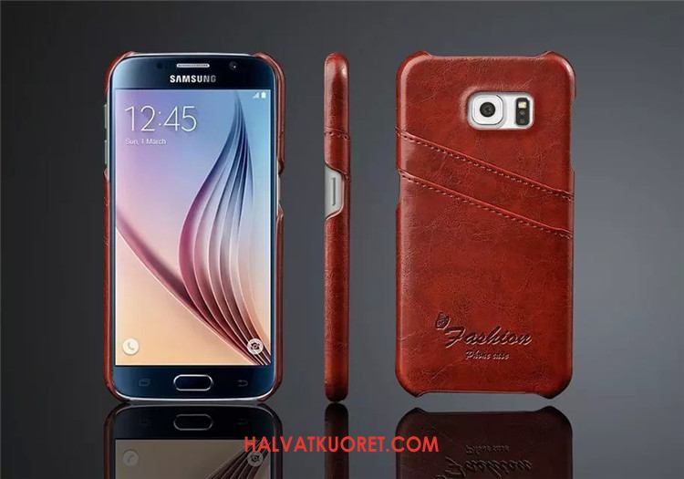 Samsung Galaxy S6 Kuoret Suojaus Simpukka Tähti, Samsung Galaxy S6 Kuori Kotelo Braun